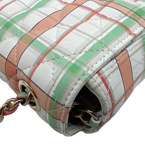 Chanel Classic Rectangular Flap Mini Leather Crossbody Bag White - Picture 5 of 11